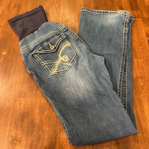 Indigo Blue Boot Cut Maternity Jeans
